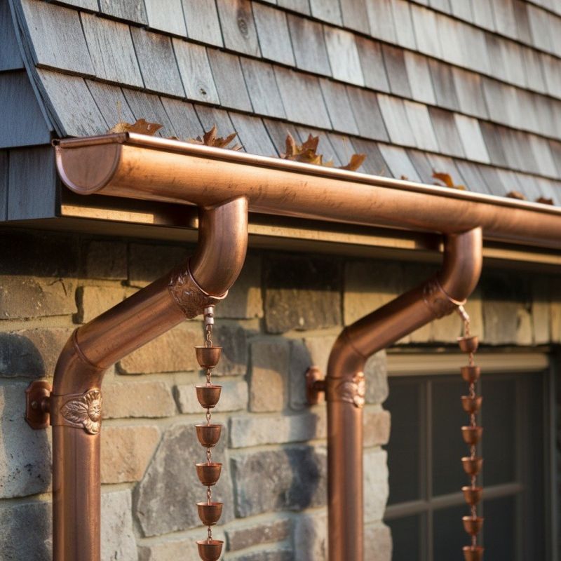 Copper Rain Gutter Service in San Francisco, CA