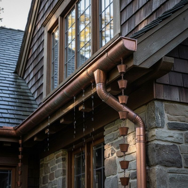 Copper Rain Gutter Service in San Francisco, CA