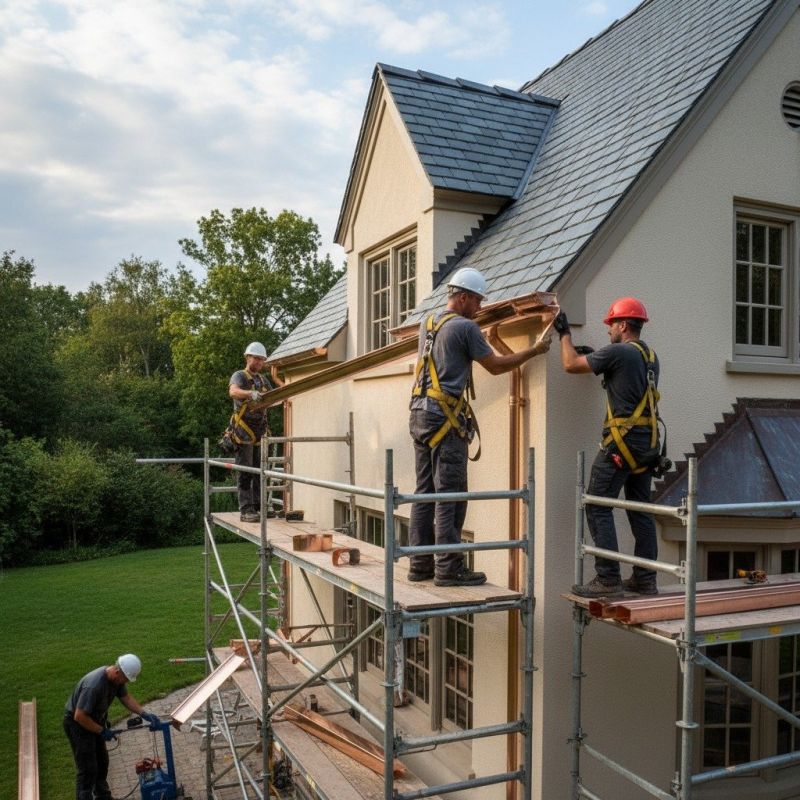 Copper Rain Gutter Service in Clarksville, TN